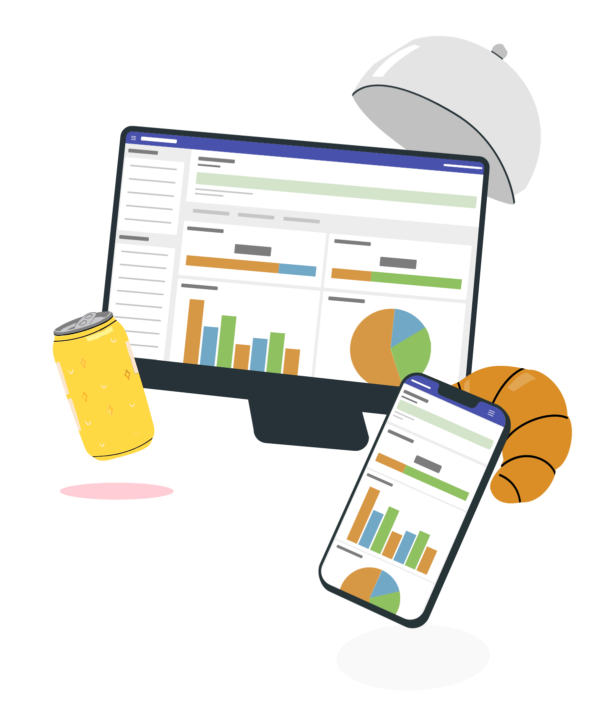 Gestion CarréPOS sur ordinateur, tablette et smartphone